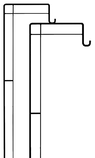 Panacea Contemporary Shepherd Hooks, Black, 4'H, Pack of 2