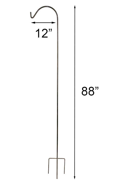 Panacea Heavy-Duty Single Shepherd Hooks, Brown, Pack of 5