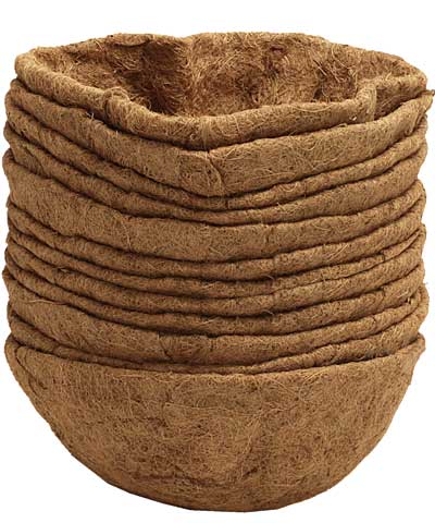 Panacea Round Coco Fiber Liners, 18" dia., Pack of 12