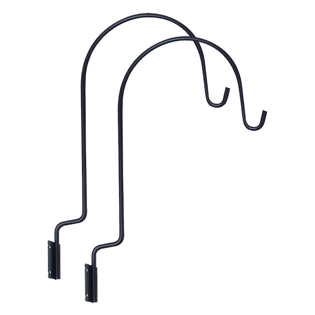 Panacea Deck Hanger Hooks, Black, 8.75" Hangers, Pack of 2