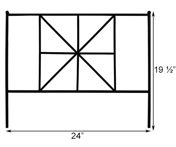 Panacea British Cross Border Fence, 19.5"H, Pack of 12