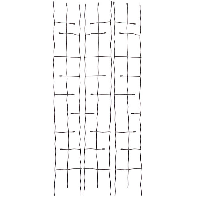 Panacea Forged Narrow Twig Trellises, Black, 72"H, Pack of 3