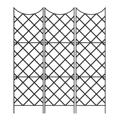 Panacea Giant Trellis, Black, 108"H, Pack of 3