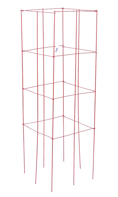Panacea Tomato Tower Plant Supports, Red, 47", Pack of 10