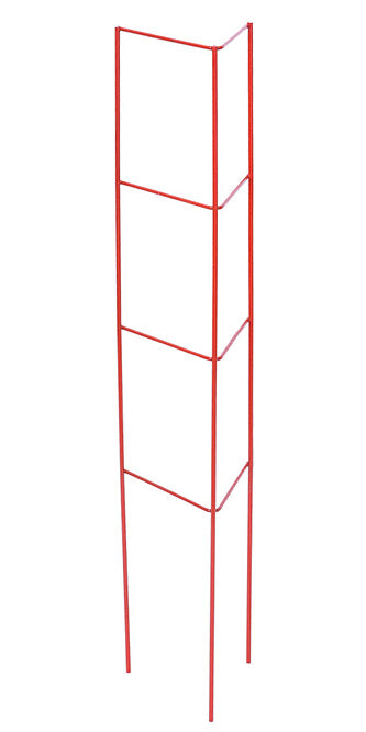 Panacea Vegetable Ladder Plant Supports, Red, 33"H, 6 Pack