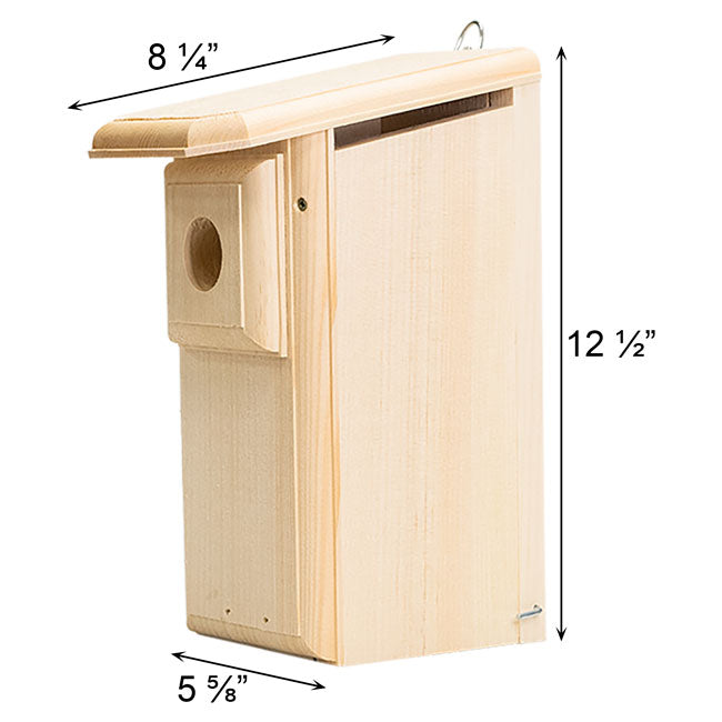 Observation Bluebird House with Small Nest Lift Kit