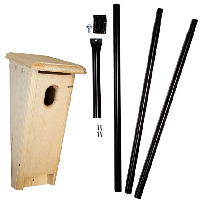 Slant-Front Bluebird Boxes & Poles by Prime Retreat