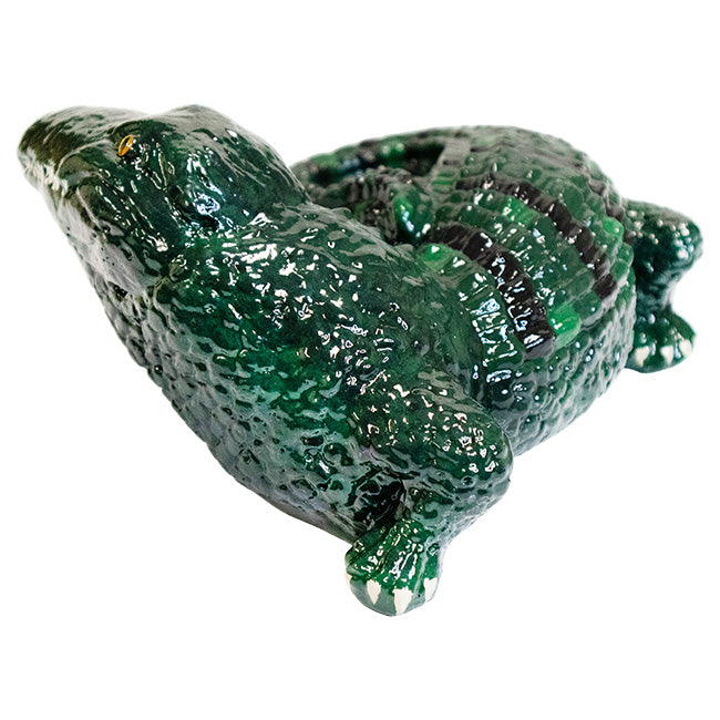 Baby Gator Statue, Hand Painted, by Prime Retreat