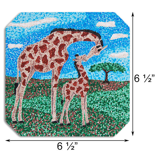Kids DIY Paint By Numbers Giraffe Canvas