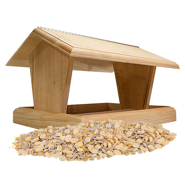 Coveside Hopper Feeder & Waste Free Seed by Prime Retreat