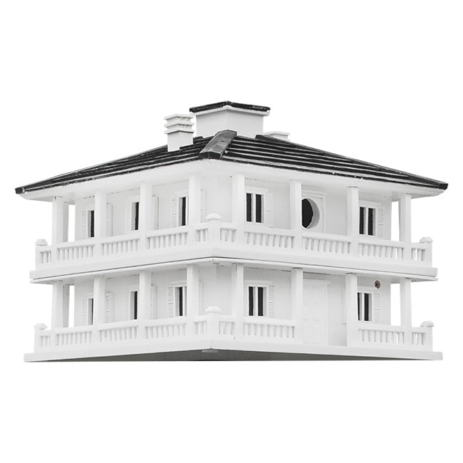Clubhouse Bird House with Decorative Post Mounting Bracket