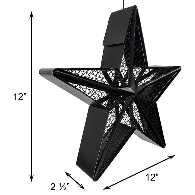 Rustic Farmhouse Star Bird Feeder with Divine Blend Seed