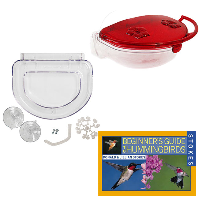 Gem Window Hummingbird Feeder w/Ant Moat by Prime Retreat