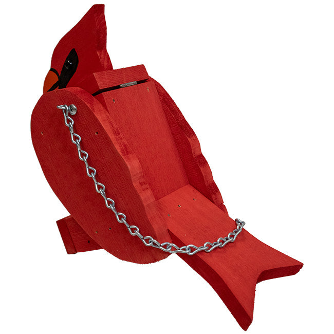 Cardinal Shaped Bird Feeder by Prime Retreat