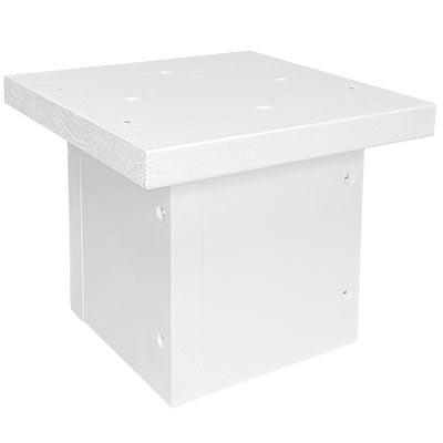 White 4 x 4 Post Mounting Bracket by Prime Retreat