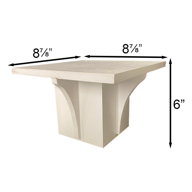 Decorative Post Mounting Bracket, White, by Prime Retreat