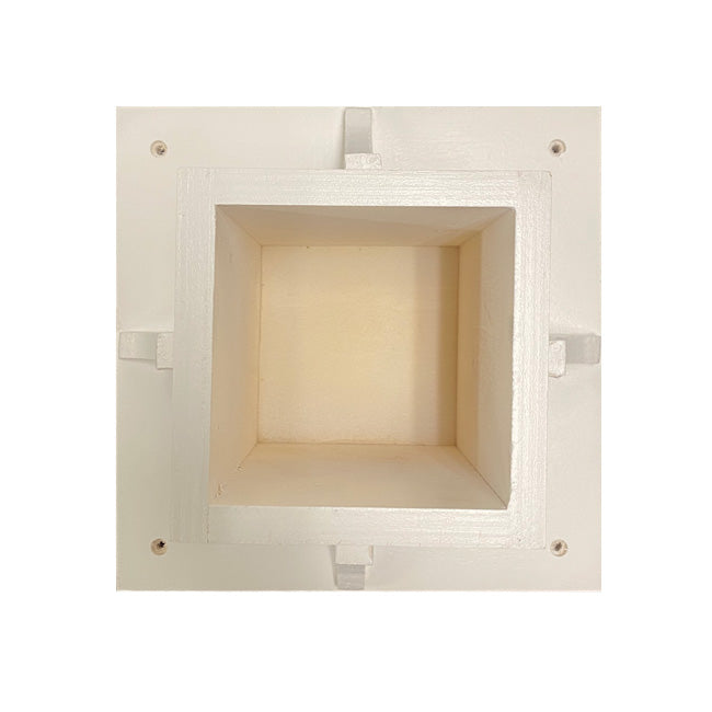 Decorative Post Mounting Bracket, White, by Prime Retreat