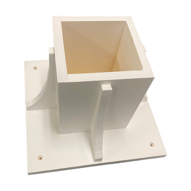 Decorative Post Mounting Bracket, White, by Prime Retreat