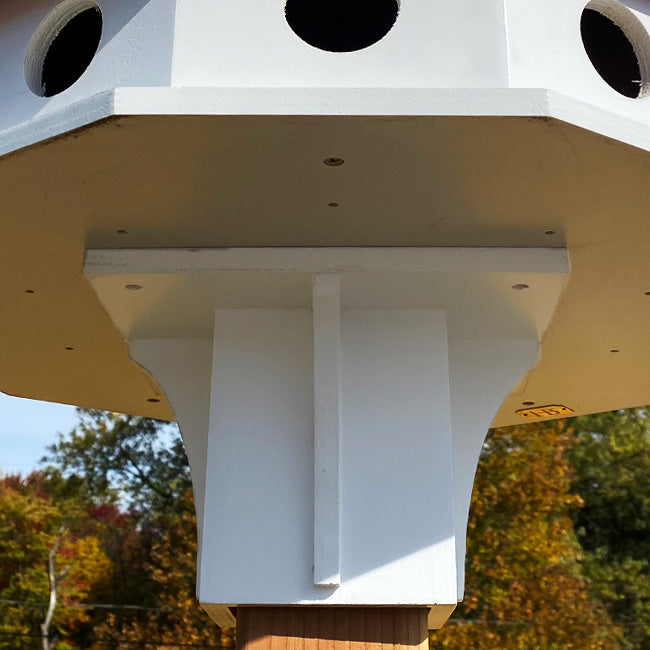 Decorative Post Mounting Bracket, White, by Prime Retreat
