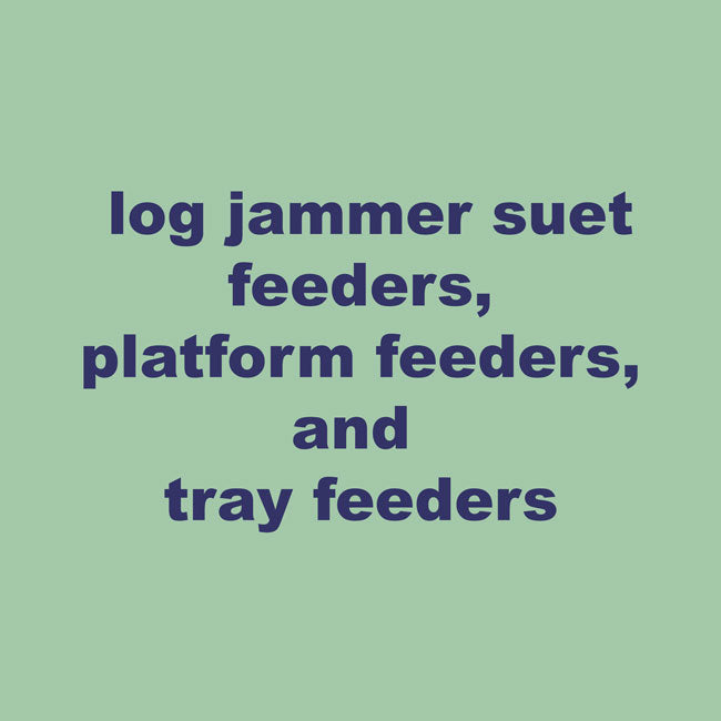 Cedar Suet Log Feeder w/Peanut Suet Plugs by Prime Retreat
