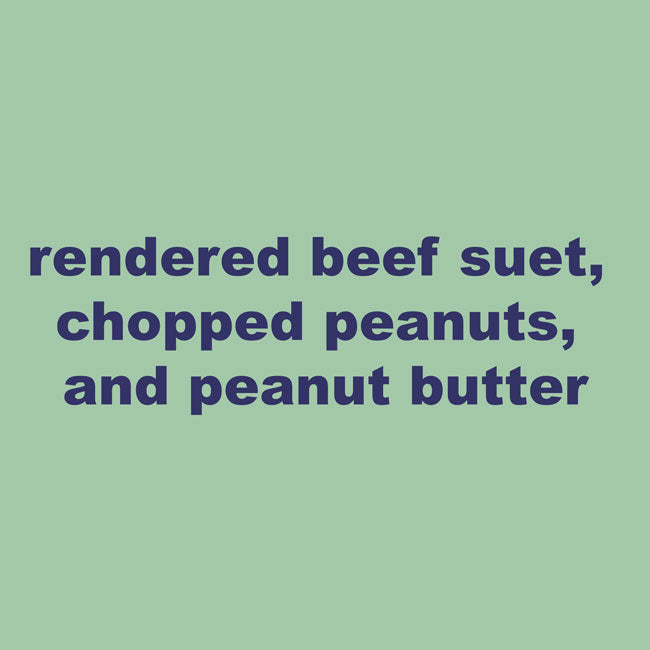 Cedar Suet Log Feeder w/Peanut Suet Plugs by Prime Retreat