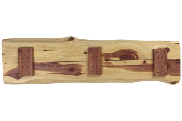 Cedar Live Edge Bench and Legs, 46"L, by Prime Retreat