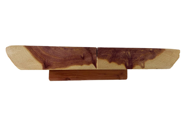 Cedar Live Edge Bench and Legs, 46"L, by Prime Retreat