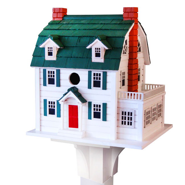 Dutch Colonial Bird House & Decorative Post Mounting Bracket