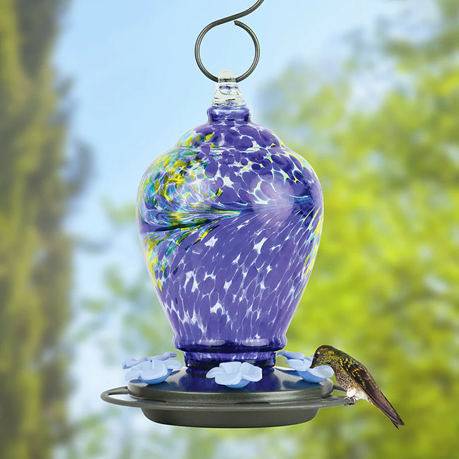 Artisan Spring Rain Hummingbird Feeder and Rain Guard Kit