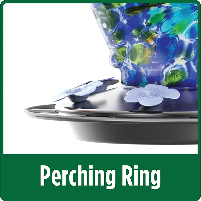 Artisan Spring Rain Hummingbird Feeder and Rain Guard Kit