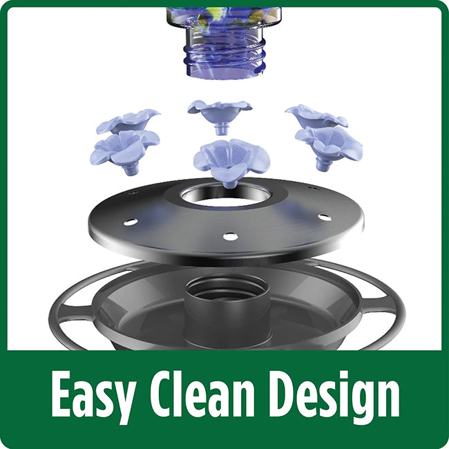 Artisan Spring Rain Hummingbird Feeder and Rain Guard Kit