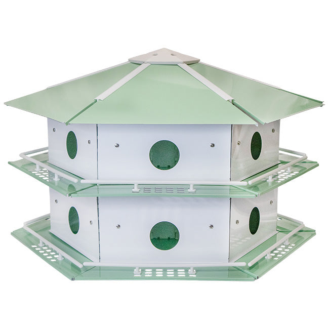 Aluminum Two-Story Martin House & Pole by Prime Retreat
