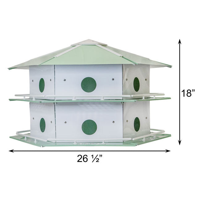 Aluminum Two-Story Martin House & Pole by Prime Retreat