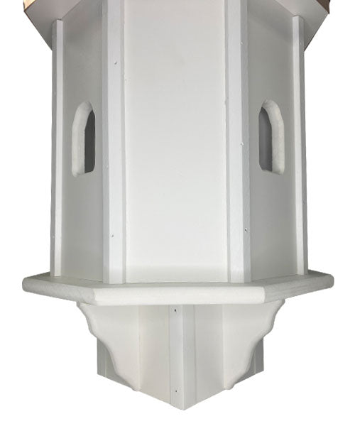 Amish Premier Bird House w/Copper Roof & Mounting Post