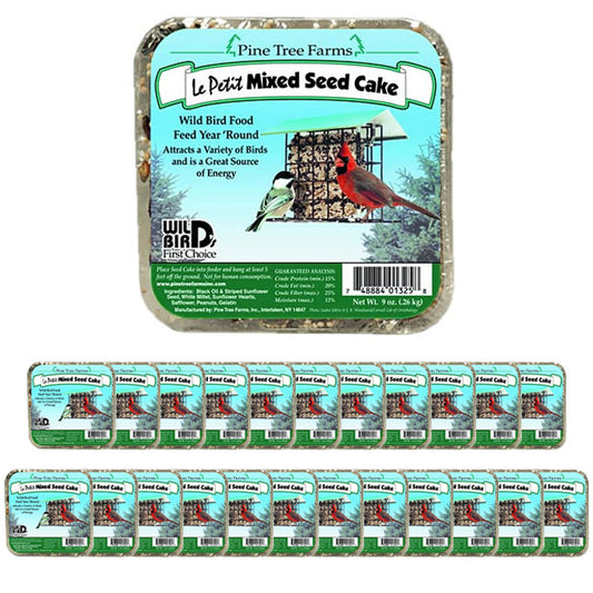 Pine Tree Farms Le Petit Mixed Seed Cakes, 9 oz., Pack of 24