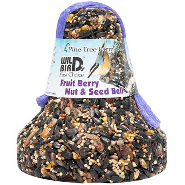 Pine Tree Fruit, Berry, Nut, & Seed Bells, 16 oz, Pack of 24