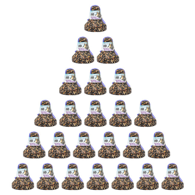 Pine Tree Fruit, Berry, Nut, & Seed Bells, 16 oz, Pack of 24