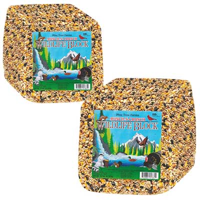 Pine Tree Munch-N-Crunch Wildlife Blocks, 15 lbs., Pack of 2