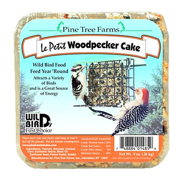 Pine Tree Farms Le Petit Woodpecker Cakes, 9 oz., Pack of 24