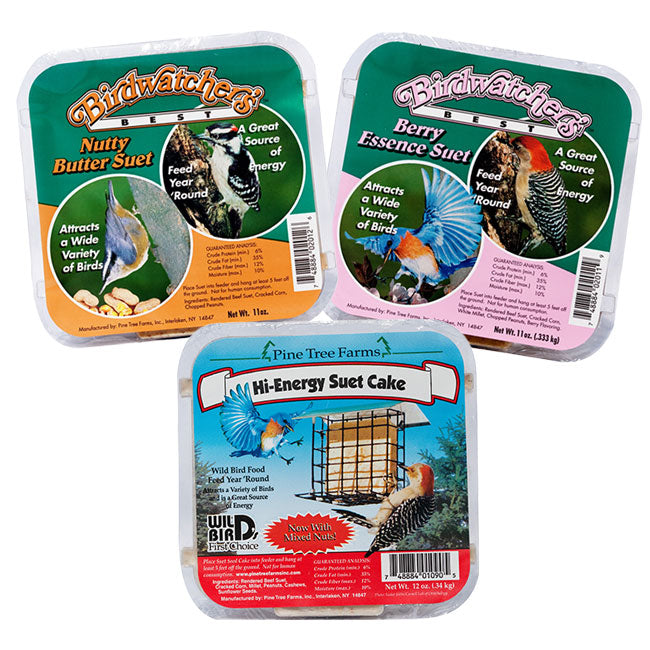 Pine Tree Farms Variety Packs of Suet Cakes, Nut & Berry