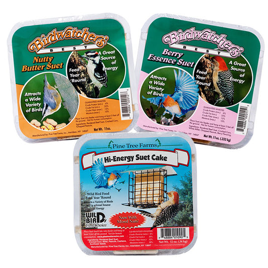 Pine Tree Farms Variety Packs of Suet Cakes, Nut & Berry