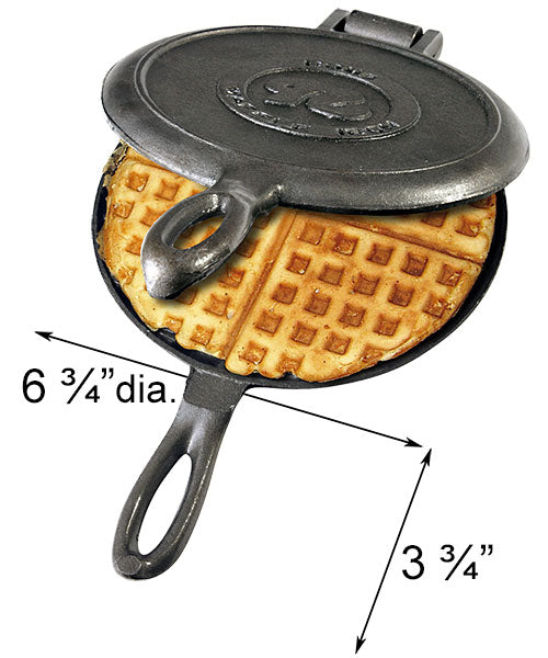 Rome Cast Iron Old Fashioned Waffle Irons, Pack of 4