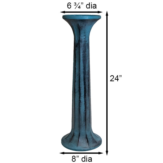 Rome Brass Sunrise & Sunset Sundial with Pillar Pedestal
