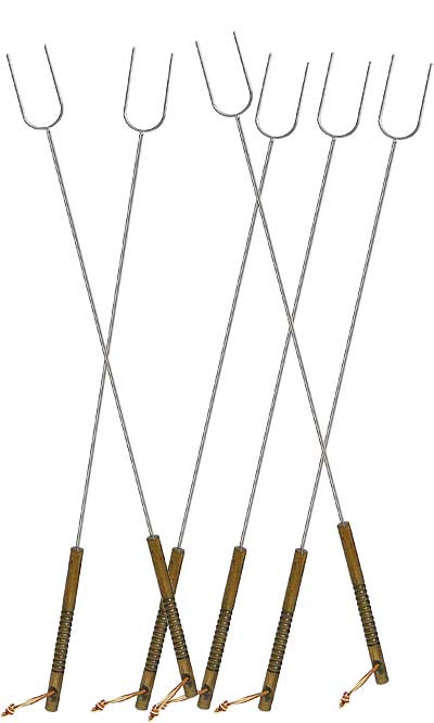 Rome Hot Dog Roasting Fork, Pack of 6