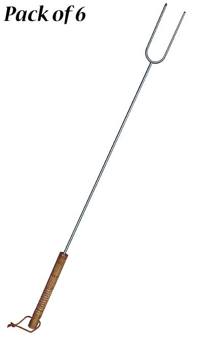 Rome Classic Campfire Hot Dog Fork Roasters, Pack of 6