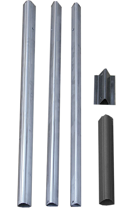 S&K Telescoping Bat House Pole with Ground Socket, 15'