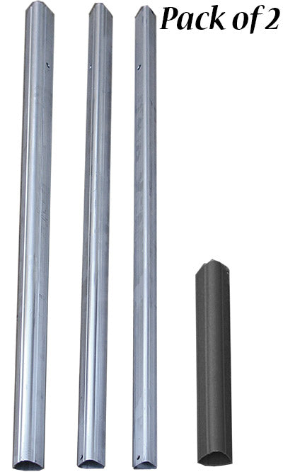 S&K Telescoping Aluminum Tri-Pole with Ground Socket, 15'