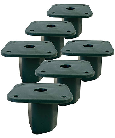 Songbird Essentials "T" Post Mounting Plates, Pack of 6