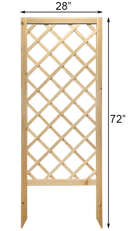 Terra Verde Framed Lattice Trellises, Tan, 72"H, Pack of 2