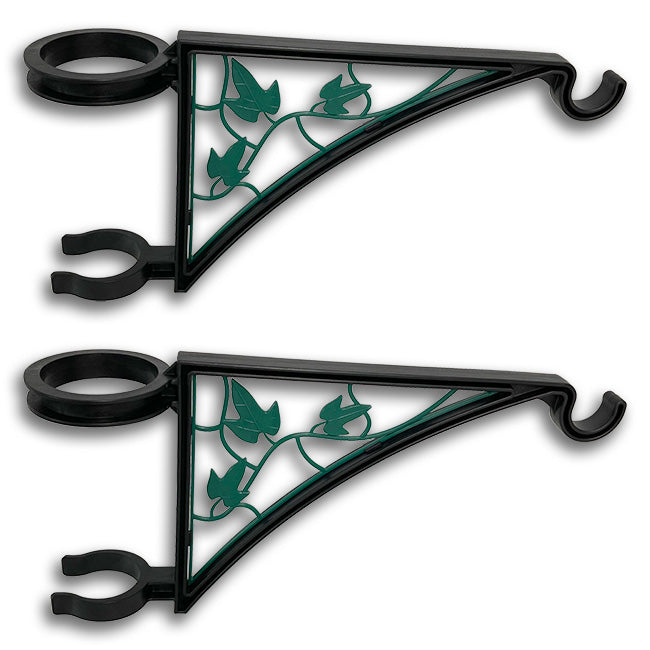 ENoVate Hangs EZ Fence Post Easy Clamp-On Bracket, Ivy, 16"L